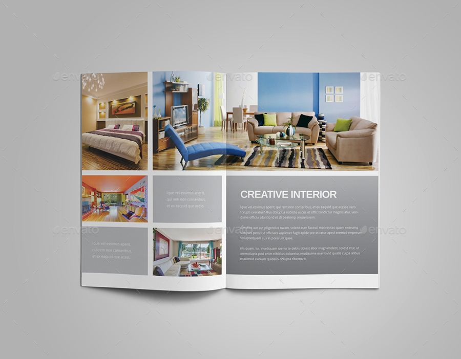 Interior Design Brochure by meenom | GraphicRiver